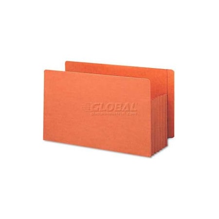 Smead Smead TUFF Pocket 5" Accordion Expansion File Pockets, Straight, Lgl, Redrope, 10/Box 74790